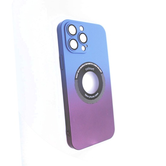 Magnetic Case with Camera Lens for Apple iPhone 14 Pro Max Blue